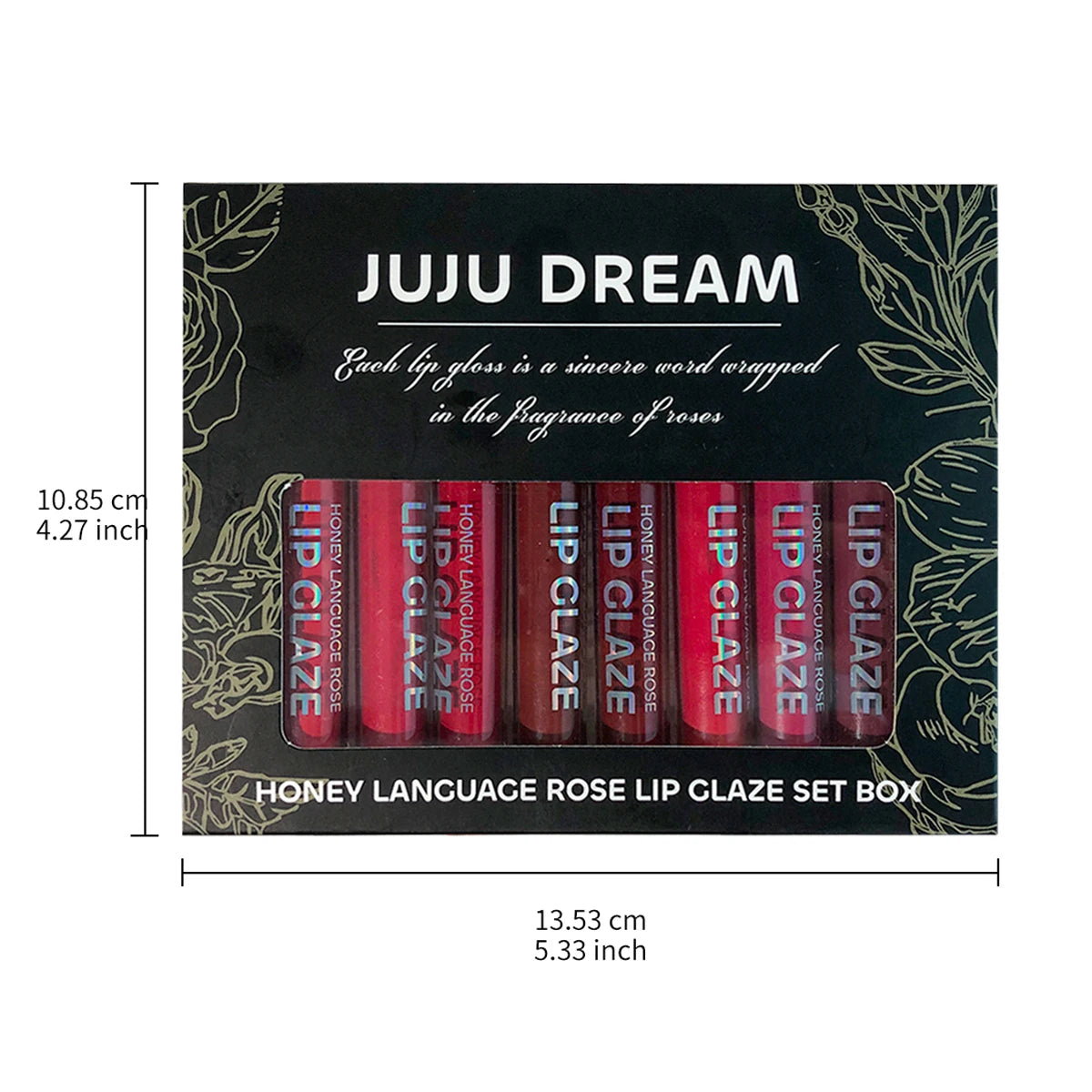 10 pcs/set Nude Lip Gloss Matte Velvet Lipstick - Matte Finish & Long-Lasting，Velvet Lip Gloss Gift Box, Halloween Stage Makeup